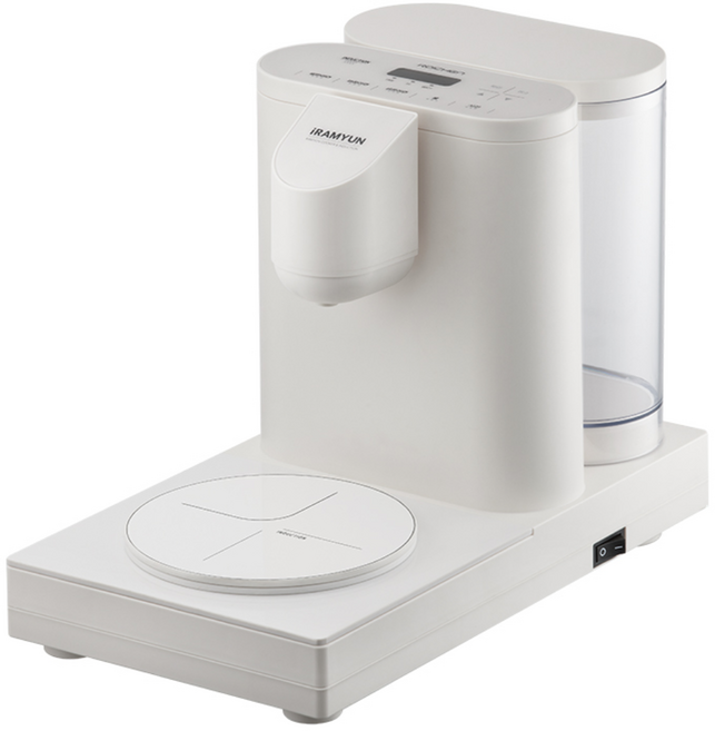 로이첸 가정용 라면조리기 아이라면 즉석 한강 캠핑 라면 끓이는 기계 자동 멀티 포트, 크림화이트