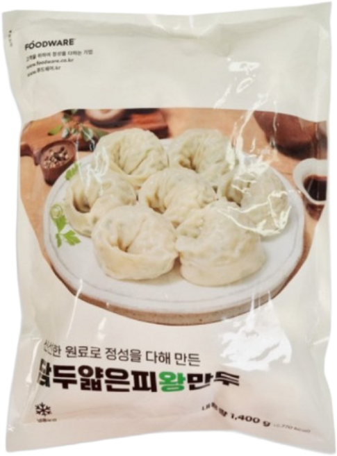 담두 냉동 얇은피왕만두 1.4kg, 1개