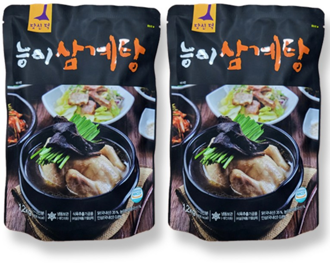[이삼계탕이다] 능이삼계탕 1.2kg x 2팩, 2개
