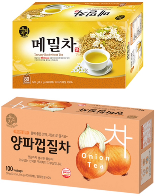 송원 양파껍질차 100T +메밀차 80T (180T), 120g