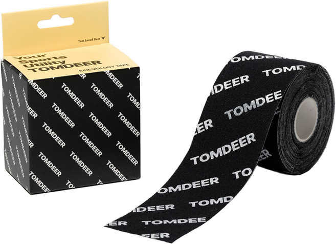 톰디어 독일 헨켈 점착제 키네시올로지 근육 무릎 발목 손목 스포츠 테이핑 테이프, 1개