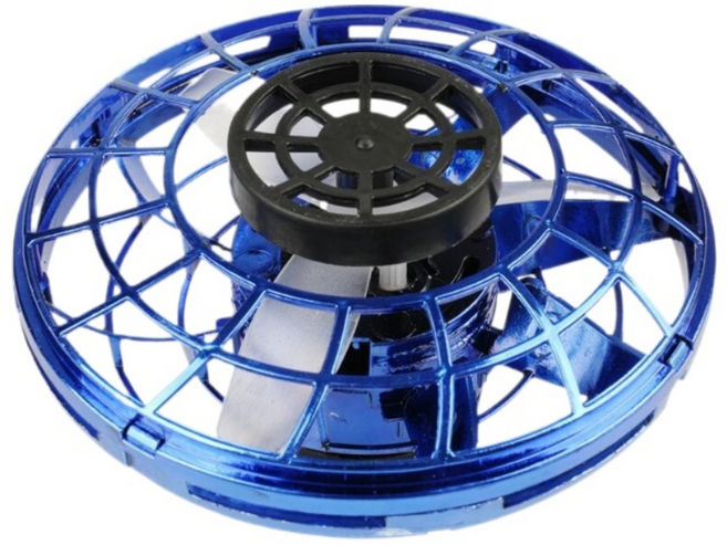 UFO 팽이드론 드론 완구 스피너 UFO 미니 [KC안전인증제품], 블루, 1개