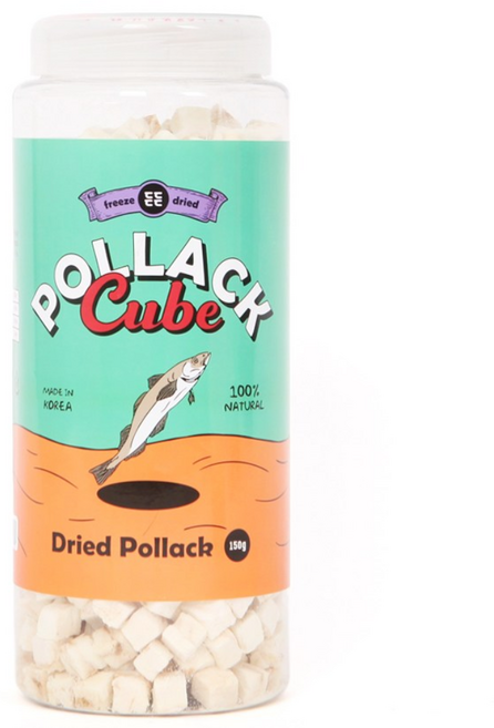 든든 고양이 큐브 동결 건조간식, 북어, 150g, 2개
