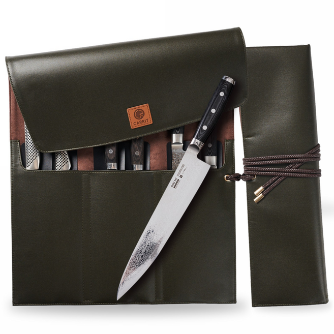 캐릿 II 칼가방 프리미엄 셰프 나이프 칼 케이스 보관함 (Ver. 45cm), 미신청, 1개, 올리브카키
