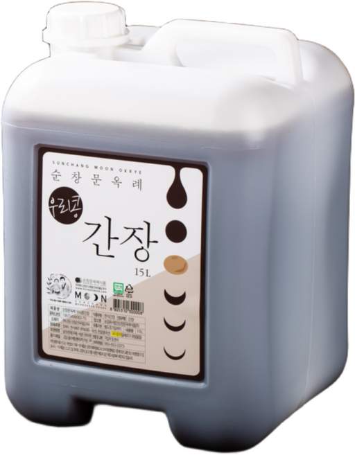 순창문옥례 국산콩 간장 국간장 15L ( 대용량 급식 식자재 식당 ) 추어탕 우거지탕 육수, 1개