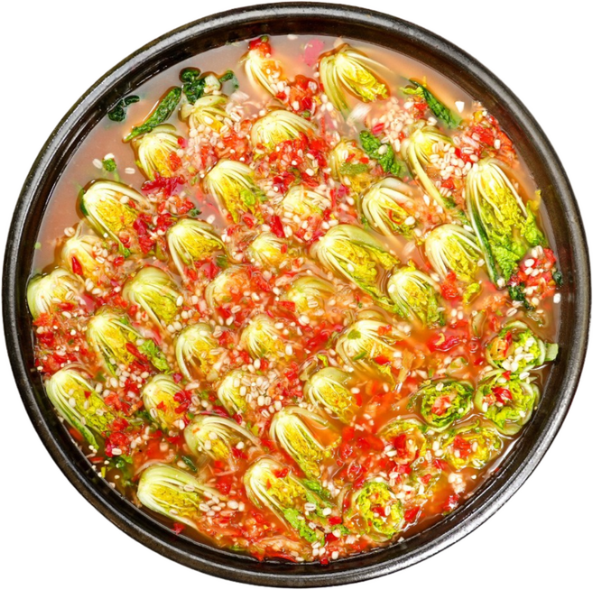 셰프애찬 꽁보리김치 얼갈이 물김치 김치, 1kg, 1개