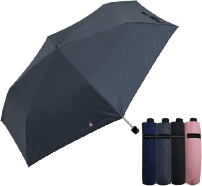 [스위스밀리터리]3단수동 암막스키니 우양산