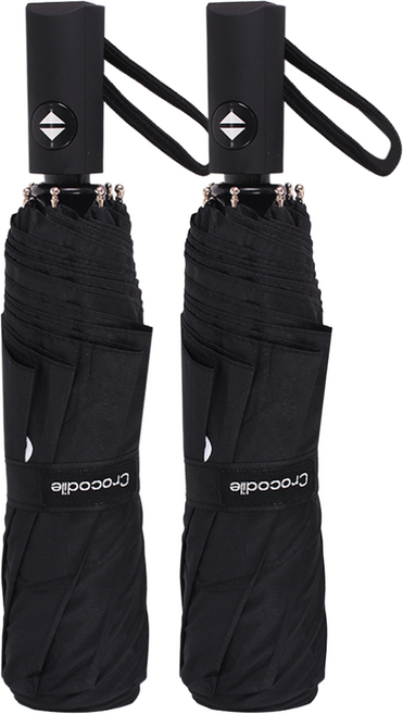 크로커다일 원터치 방풍 3단 우산 2개세트