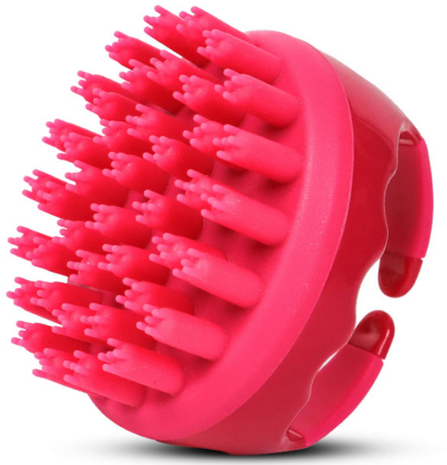 딩동펫 반려동물 라운드 샴푸 마사지 브러쉬 90 x 78 mm, 자두, 1개