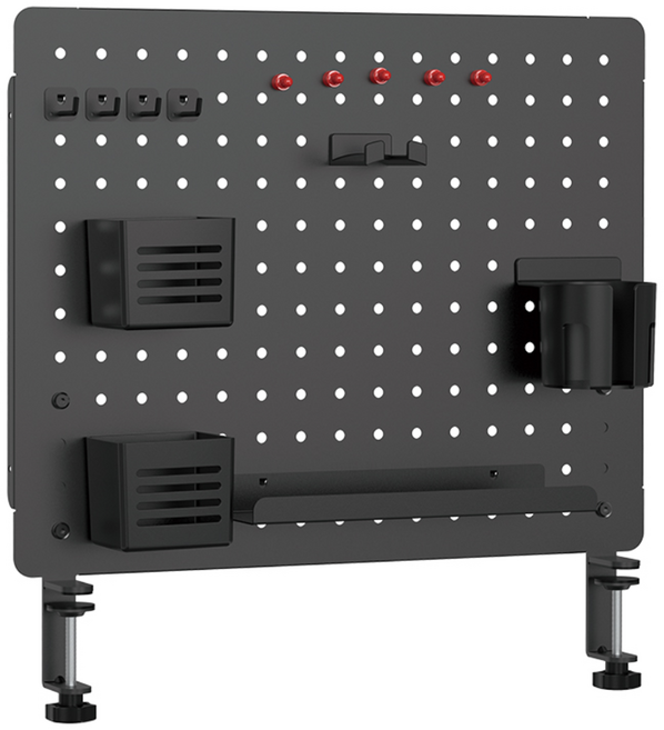 엔산마운트 PEG520 페그보드 책상타공판 보드 악세서리, 블랙, 1개