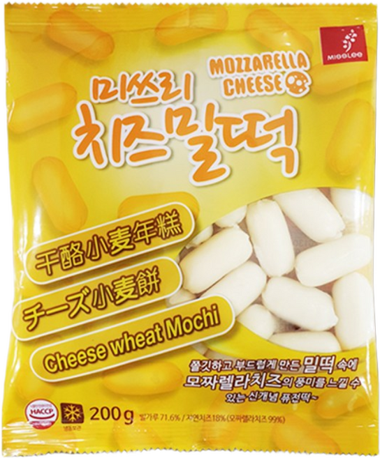 미쓰리 떡볶이용 모짜렐라 치즈밀떡, 200g, 1개