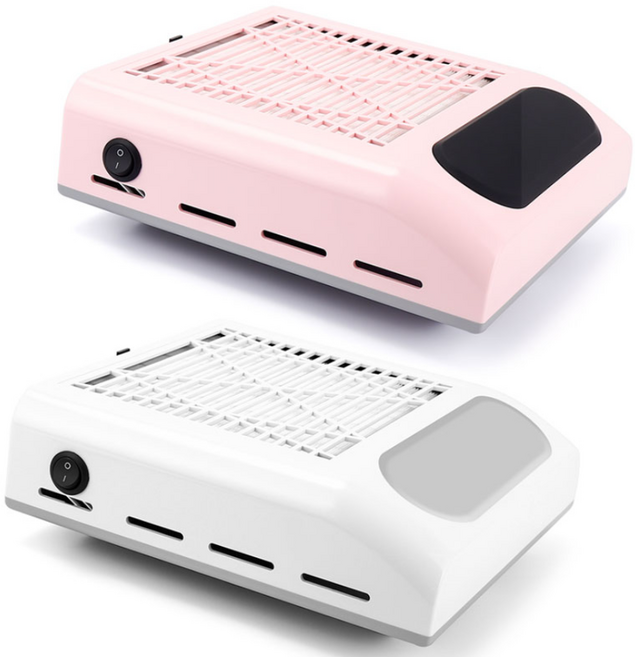 베로니 네일흡진기 80W 강력파워 필터 및 국내 전용 어댑터 포함, 화이트, 1개