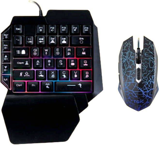 플스5 키보드 마우스 세트 한손 왼손 게이밍 PS4 PS5 호환 스위치 xbox, 키보드+마우스