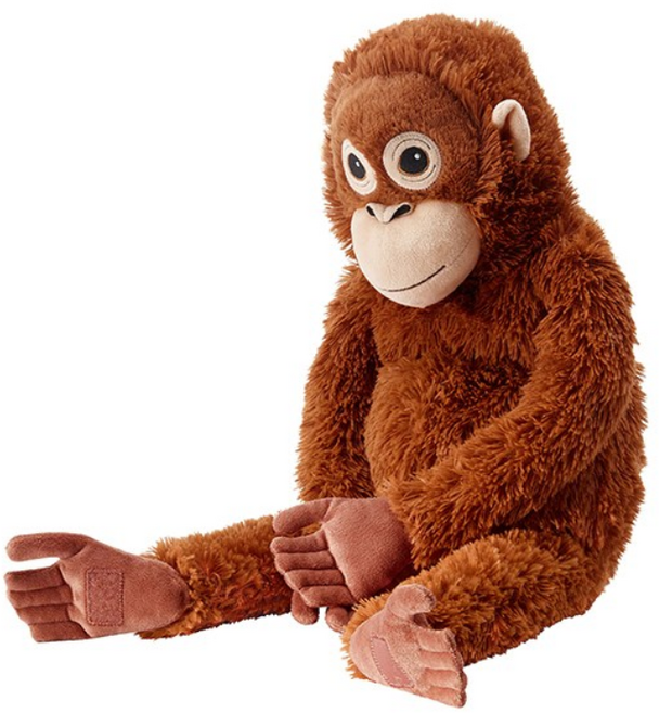 이케아 오랑우탄 인형 66cm 원숭이 동물 애착 봉제인형