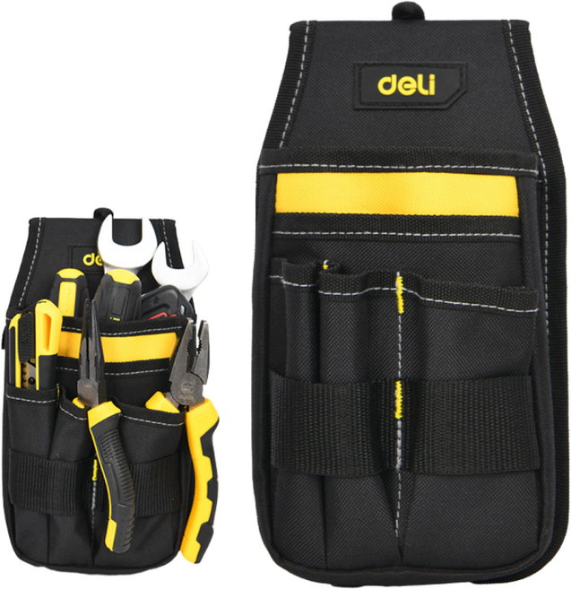 델리툴즈 소형 공구벨트 작업벨트 공구집 드릴집 못주머니, 1개