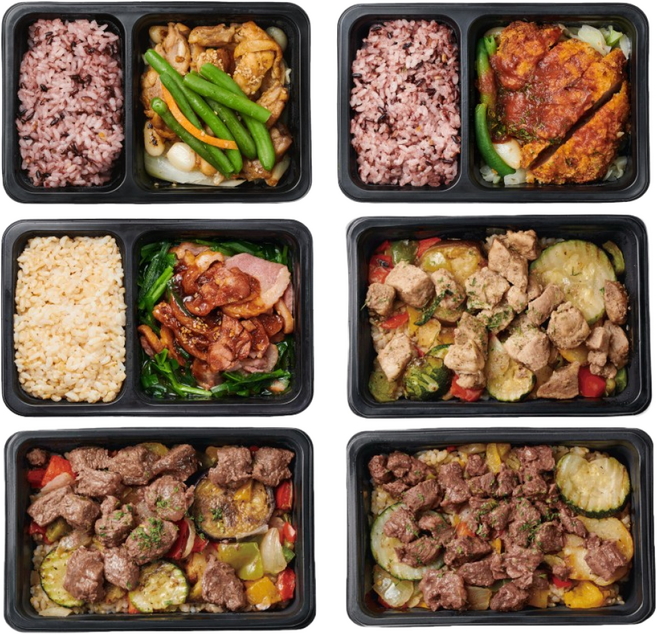 [샐러드보울] 넉넉소반 x 체육관 도시락 올스타 메뉴 세트, 1세트, 2.116kg