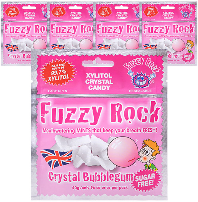 퍼지락 자일리톨 캔디 버블껌향, 40g, 5개