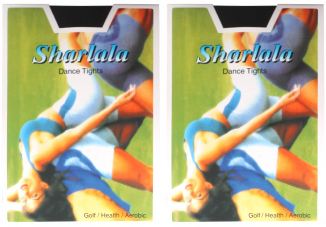 전신 에어로빅 타이즈 2p, 블랙