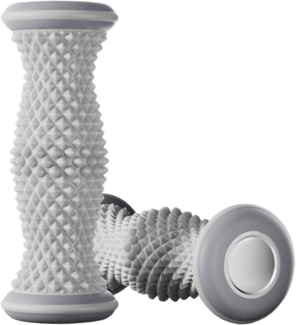 혈액순환 다리 마사지 릴렉스 발바닥 족저근막염 마사지기 롤러 풋롤러, 1개, 그레이