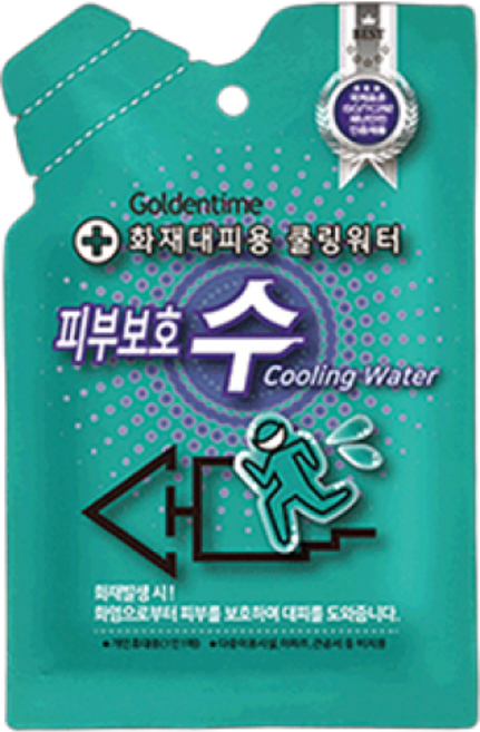 화재대피용 피부보호수 바르는화상예방 쿨링워터 재난 화재 구조용품 10개, 흰색