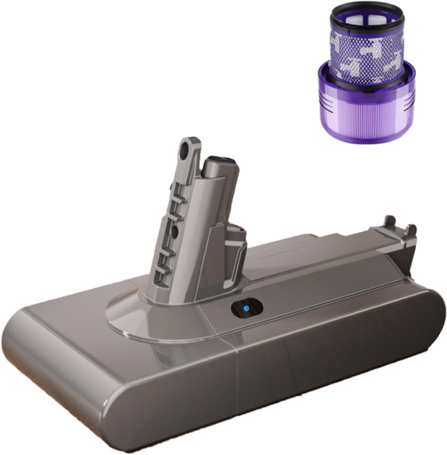 DAGUHAE 호환 다이슨 청소기 배터리 V11 SV14 4000mAh 교체용 대용량 배터리 (필터 증정), 1개