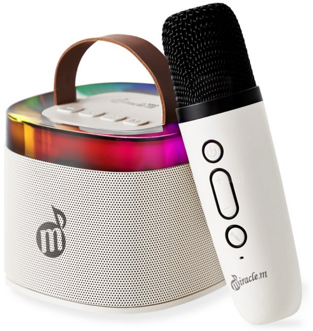 미라클엠 무선 블루투스 노래방 마이크 스피커 C타입 휴대용 캠핑용 차량용 가정용노래방기계 셋트, 단품