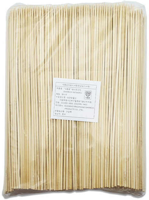 대나무 꼬지 25cm 3mm 1봉/1000개, 1개, 1000개입