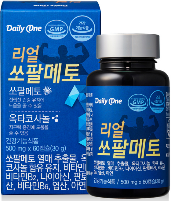 데일리원 리얼 쏘팔메토, 60정, 1개