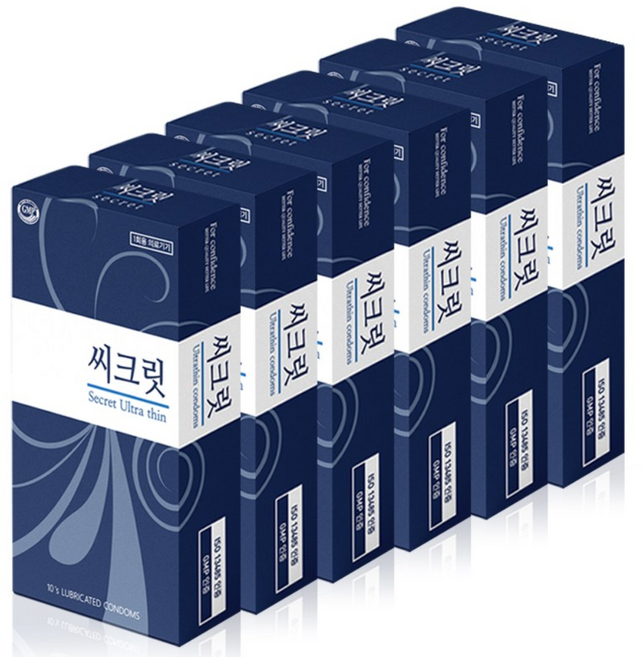 매우얇고 안전한 초박형 (명품 씨크릿), 10개입, 6개