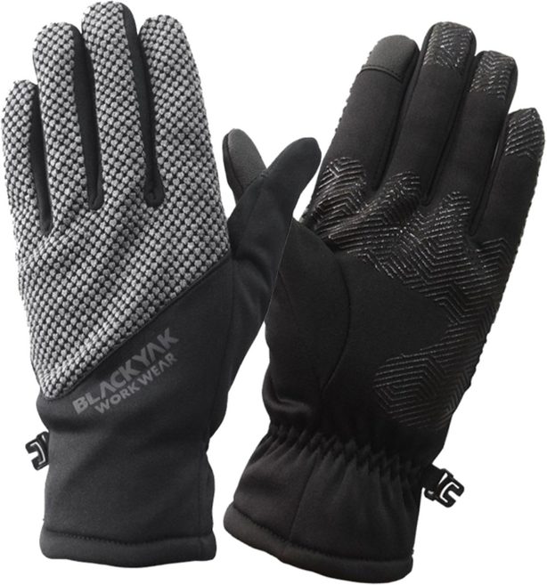 당일출고!! 가볍고 적당히 두꺼운 블랙야크 보온장갑 그레이색상 스마트폰터치가능 우수한보온성