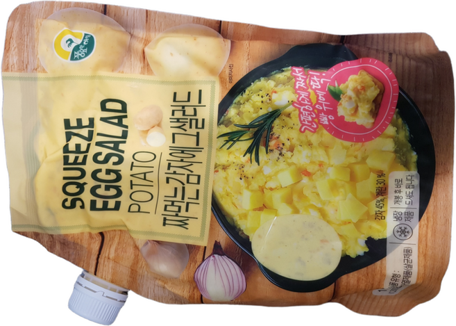 [퀴클리몰] 풍요한아침 짜먹는 감자에그 샐러드 1kg, 1개