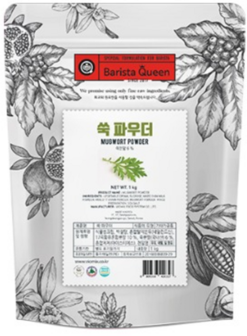 바리스타퀸 쑥 파우더, 1kg, 1개입, 5개