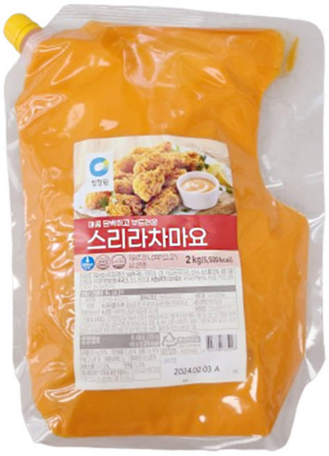 청정원 스리라차 마요 2kg, 1개