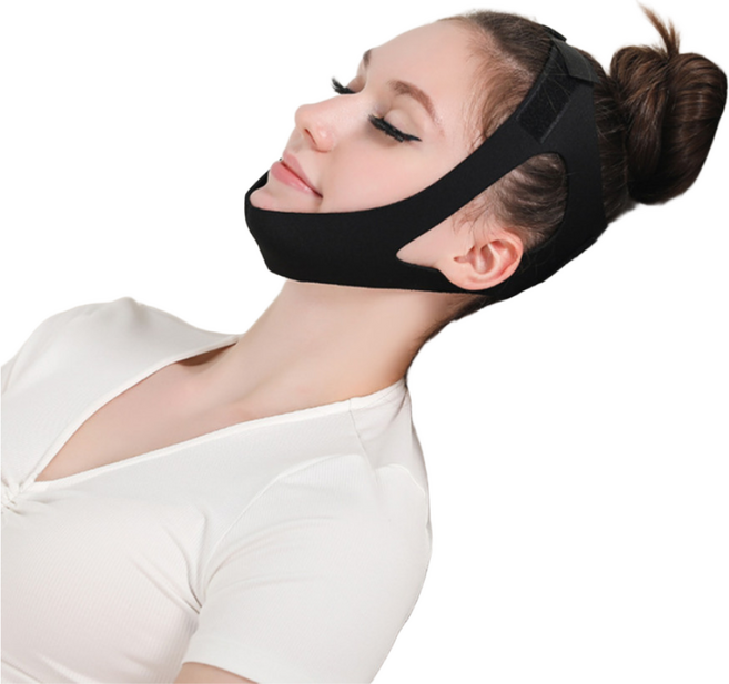 미소다믄 입벌림 방지 수면 입막음 얼굴 밴드, 2개