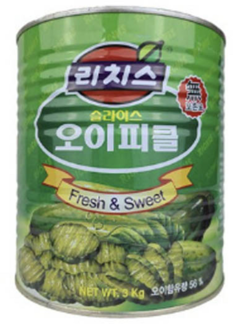 리치스 슬라이스 오이피클 3kg, 1개