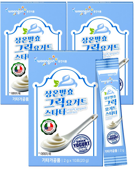 웅진식품 무첨가 상온발효 그릭요거트 스타터 20종유산균 파우더 분말, 30개, 2g