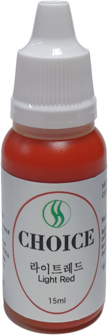 반영구 머신 색소 (입술 색소)-환경부허가, 라이트레드, 1개