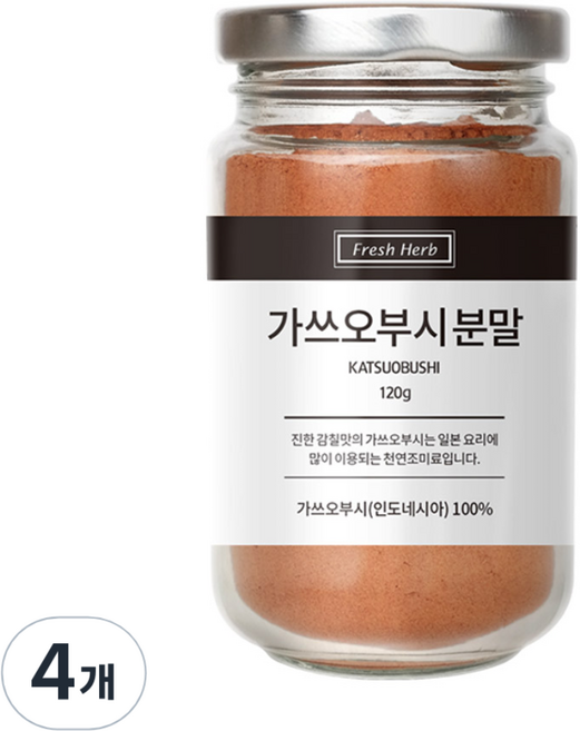 신선약초 가쓰오부시 분말, 120g, 4개