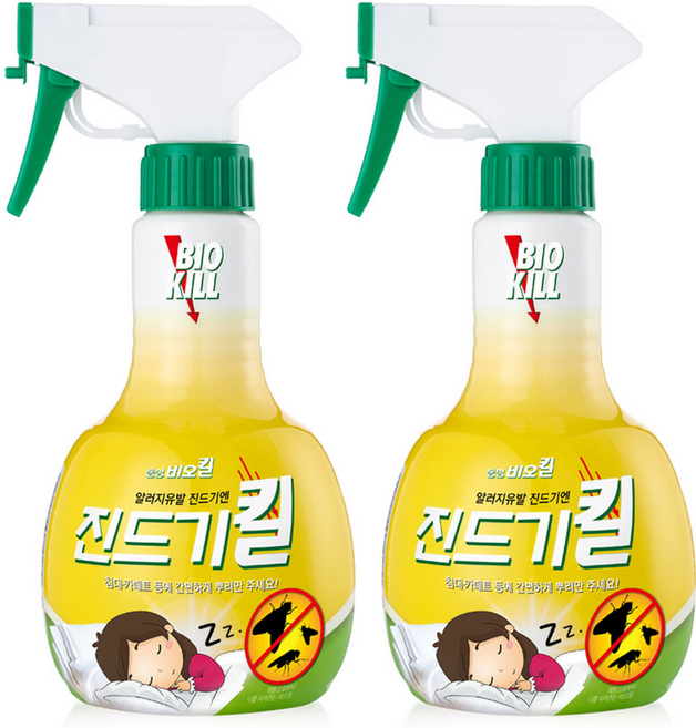 비오킬 진드기킬 살충제, 370ml, 2개
