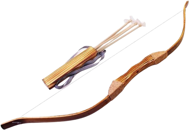 [셜스토어]전통민속 활 국궁 대나무 활세트 양궁놀이 민속놀이 무기세트, 1개