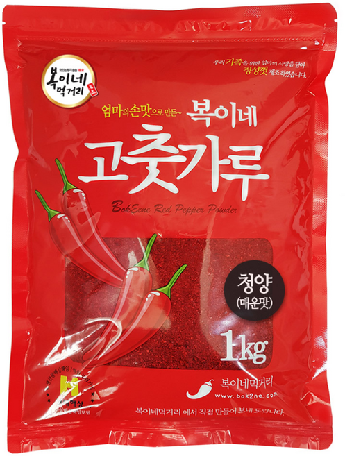 복이네먹거리 고춧가루 김치용 청양 매운맛, 1kg, 1개