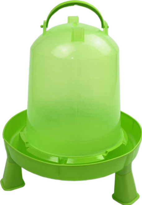 조류용 그린 향균 닭 물통 6리터, 1개