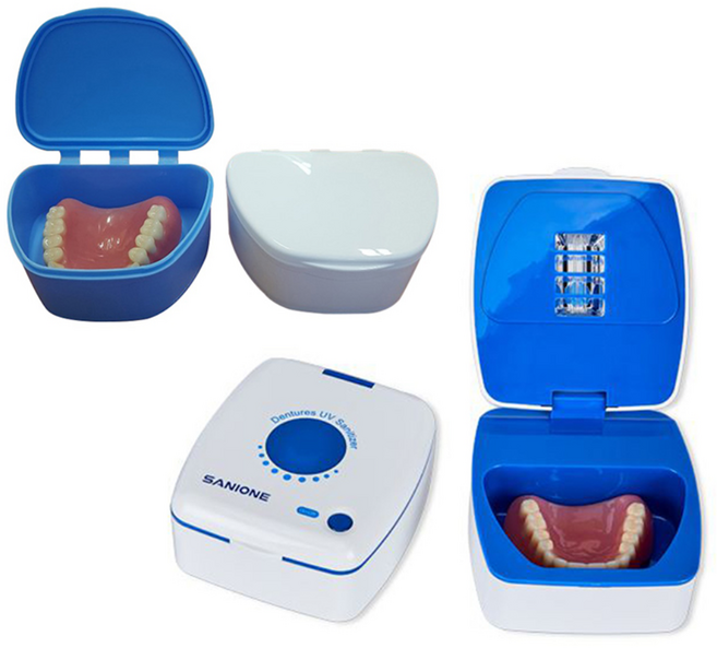 세니원 살균기 틀니 보관함 소/ UV와 오존 동시 살균 의치 마우스피스 소독 보관 케이스 치아 교정기 교정 유지장치 세척 세정 통, 세니원+ 화이트 소 보관함