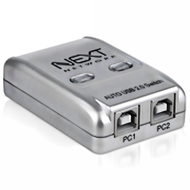 USB프린터기공유기 2포트 수동선택스위치 셀렉터 분배기 기업용 사무실 복합기 디지털복사기, 1개