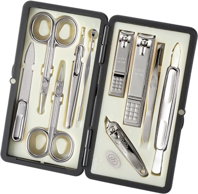 777 손톱깎이 케어 풀세트, 실버, 1세트