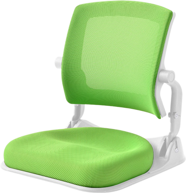 퍼백 PB-L1506 브리즈백 에어 통풍 접이식 휴대용 좌식의자 일식집 다다미방 허리 편안한 바닥의자, 2.브리즈백에어 화이트, 4.그린메쉬