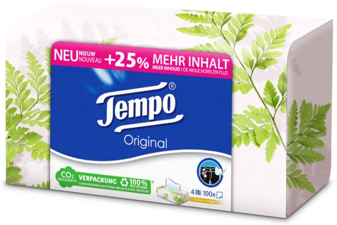 Tempo 프리미엄 각티슈 4겹 랜덤발송, 100매, 1개 - 쿠팡