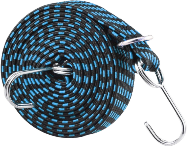 오토바이 짐끈 자전거 줄 끈 다용도 고정 결박 탄성 로프 3M, 파랑, 1개
