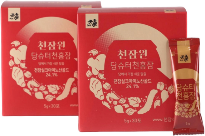 천잠 당슈터 천홍잠 60포 1개, 400g, 2박스
