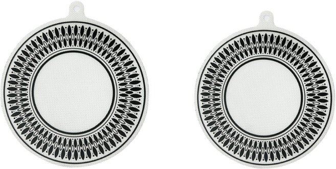 NY STYLE 실리콘 인덕션 보호매트24cm+22cm, 3개, 블랙